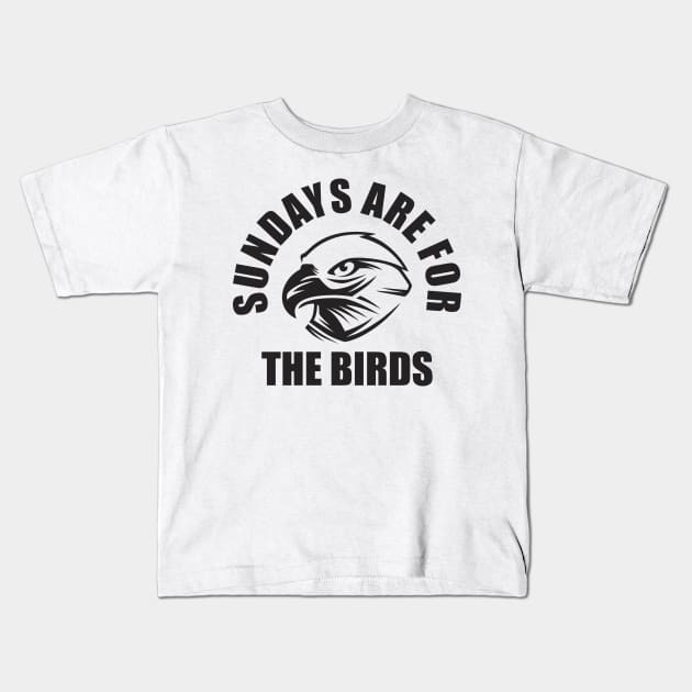 Sundays Are for the birds Kids T-Shirt by aubreysimon